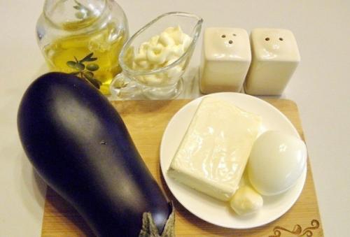 Рулетики из баклажанов с сыром и чесноком. 01 Рулетики из баклажанов с сыром и чесноком. 01