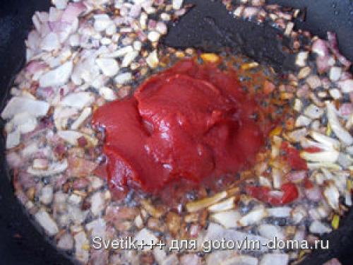 Макароны с фасолью в томатном соусе консервированная. Макароны с фасолью в томатном соусе. Рецепт с фото 02