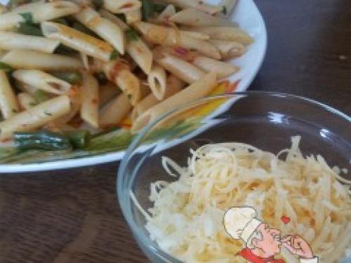 Макароны с фасолью стручковой. Макароны со стручковой фасолью