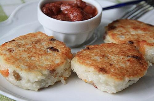 Котлеты из молочной рисовой каши. Варианты приготовления