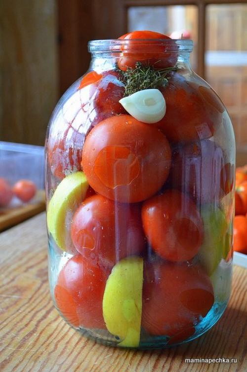 Квашеные помидоры на зиму в банках с горчицей под закатку. Пошаговый фото-рецепт приготовления:
