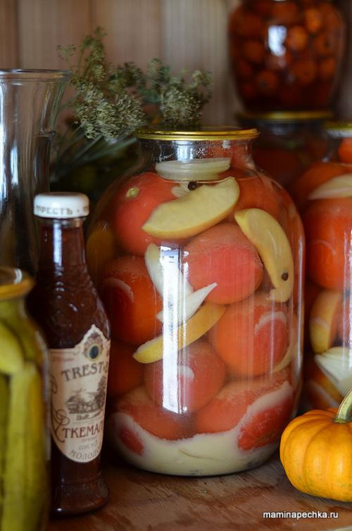 Квашеные помидоры на зиму в банках с горчицей под закатку. Пошаговый фото-рецепт приготовления: