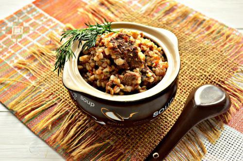 Рецепт гречки по-купечески с говядиной. Гречка по-купечески с говядиной