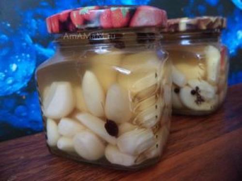 Маринованный чеснок рецепт быстрого приготовления. Быстрый способ