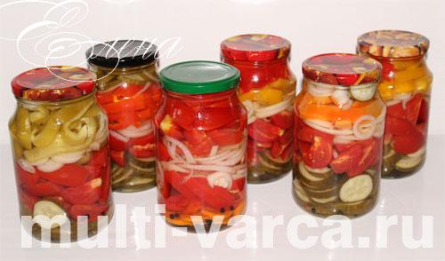 Рецепт салата на зиму слоями лук огурец помидоры перец. Вкусный салат из помидоров, огурцов, болгарского перца на зиму