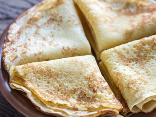 Тонкие блины с дырочками — рецепт на кефире и сметане