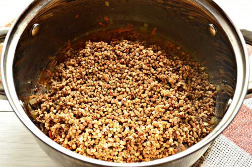 Гречка по-купечески с говядиной рецепт. Гречка по-купечески с говядиной