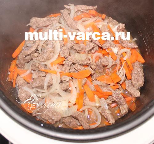 Гречка с говядиной в мультиварке. Диетическая говядина с гречкой