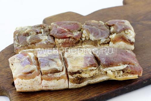 Солонина из свиной грудинки. Ингредиенты