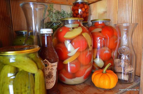 Квашеные помидоры на зиму в банках с горчицей под закатку. Пошаговый фото-рецепт приготовления: