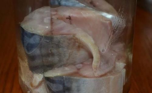 Обычный посол скумбрии. Посол скумбрии в рассоле кусочками и целиком