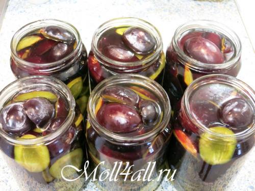 Слива консервированная в сиропе на зиму без стерилизации. Сливы в сиропе на зиму