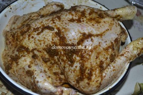 Курица с яблоками в духовке в рукаве рецепт. Курица фаршированная яблоками в духовке в рукаве. Рецепт с фотографиями.