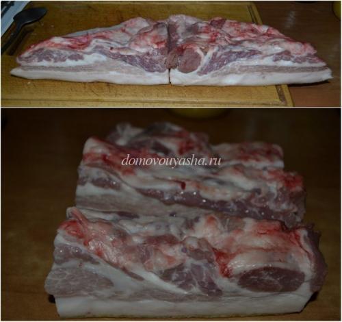 Сало вареное в пакете с луковой шелухой. Как варить сало в пакете. Рецепт с чесноком и специями.