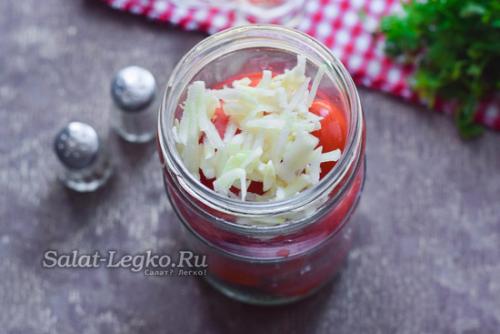 Помидоры под снегом закуска. 