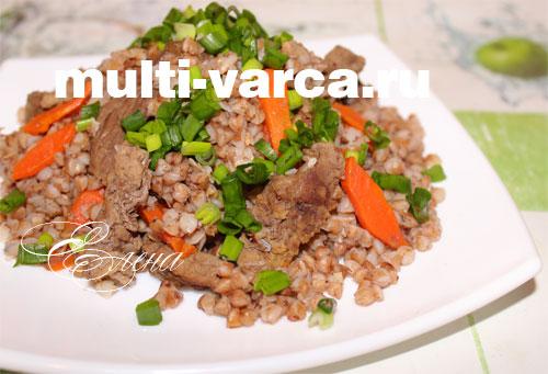 Гречка с говядиной в мультиварке. Диетическая говядина с гречкой