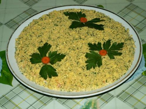 Салат Мимоза с рисом слои по порядку. Салат «Мимоза» – классический рецепт с рисом