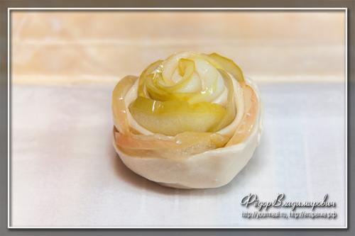 Печенье из слоеного теста и яблок розочки. Печенье «Розочки» с яблоками