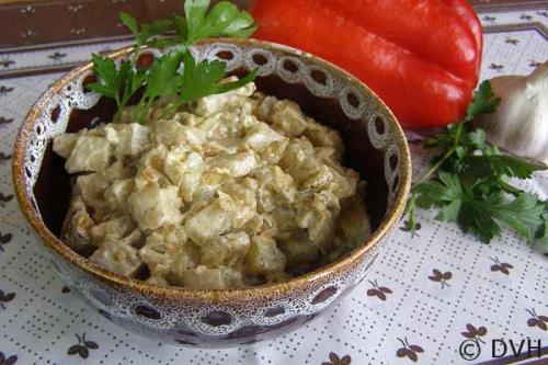 Баклажаны тушеные в сметане, как грибы