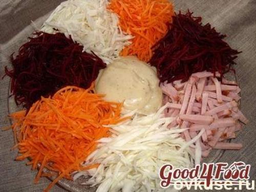 Салат Радуга с редькой. Салат " радуга " (варианты)