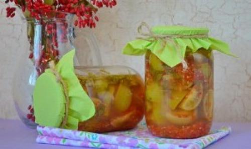 Зеленые помидоры на зиму рецепты маринованные с чесноком. Зеленые помидоры с чесноком