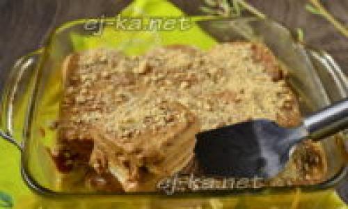 Торт из печенья и сгущенки и сметаны без выпечки. Торт из печенья со сгущенкой