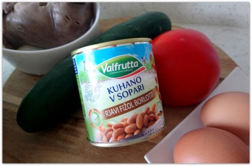 Салат из свиного сердца с фасолью. Салат из красной капусты со свиным сердцем и фасолью