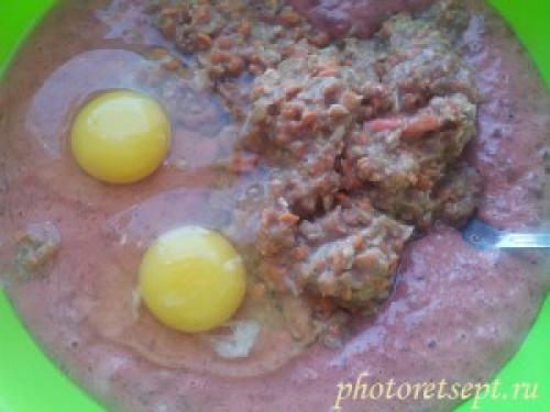 Котлеты из свиной печени и сердца.