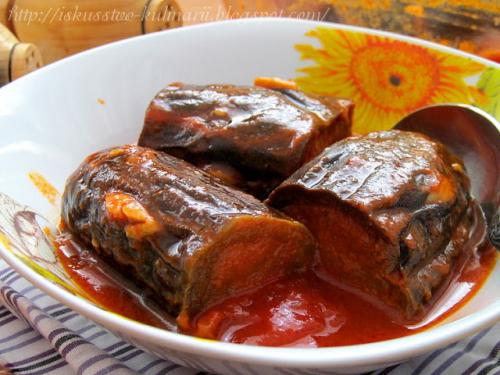 Баклажаны в томатном соусе по-армянски