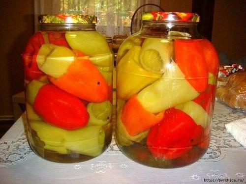 Перец на зиму для фарширования без уксуса со стерилизацией.