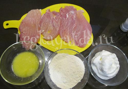 Как сделать куриные отбивные сочными в кляре. Куриные отбивные из грудки в кляре на сковороде