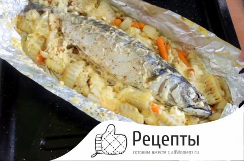 Скумбрия в томате с овощами в духовке. Простой рецепт скумбрии в духовке с овощами