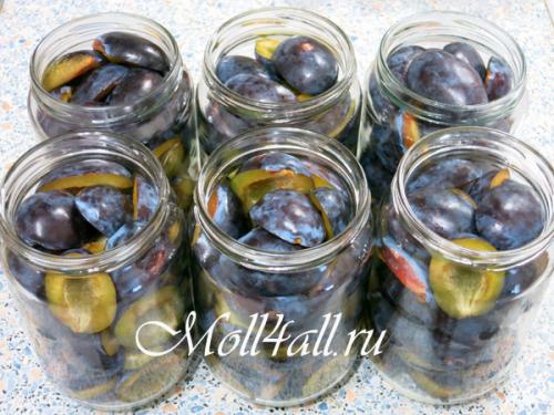 Слива консервированная в сиропе на зиму без стерилизации. Сливы в сиропе на зиму