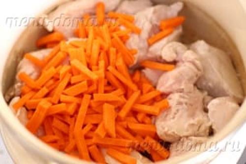 Как правильно потушить картошку с курицей в кастрюле пошаговый рецепт. Ингредиенты (на 4-5 порций):