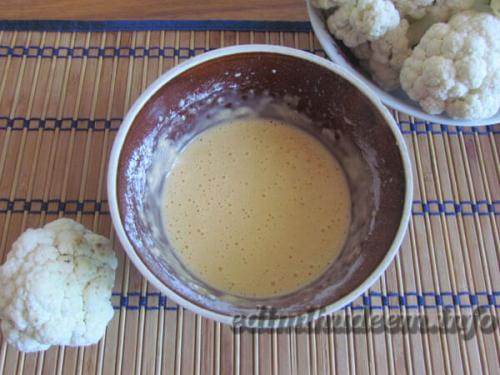 Цветная капуста в кляре диетическая. Как приготовить цветную капусту в кляре