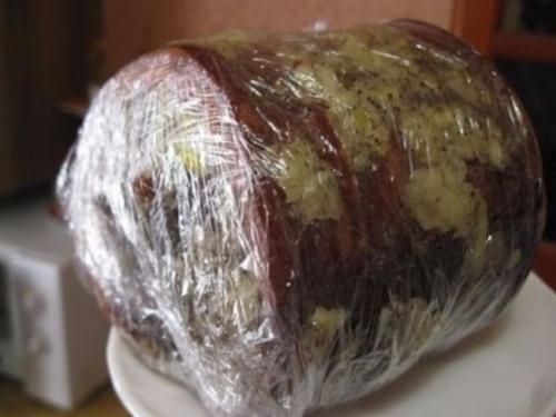 Как варить рулет сало в пакете рецепт. Пикантный рулет с непревзойденным ароматом