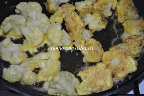 Рецепт цветной капусты жареной в кляре. Как вкусно пожарить цветную капусту в кляре