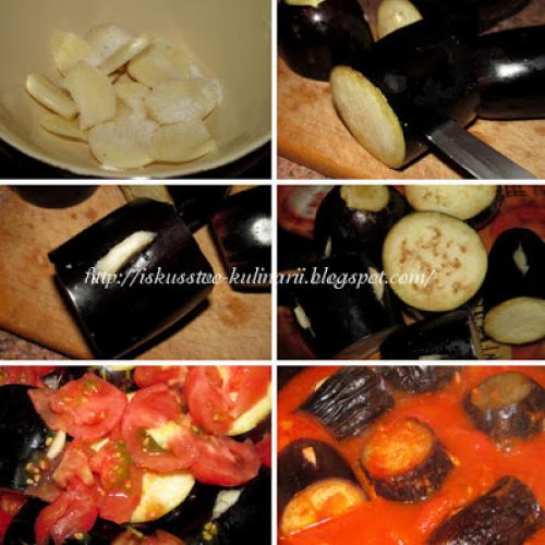 Баклажаны в томатном соусе по-армянски