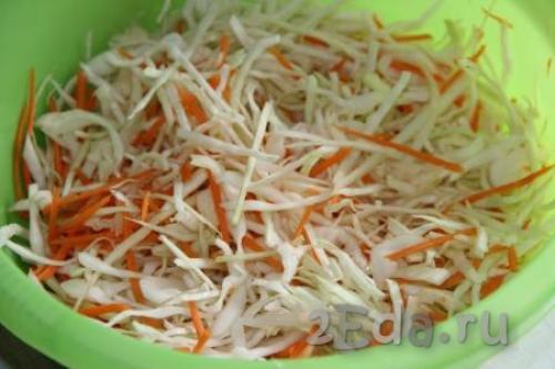 Капуста, маринованная с уксусом и маслом