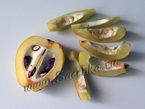 Японская айва с сахаром на зиму без варки. Ингредиенты: