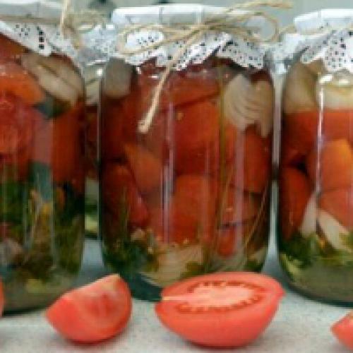 Салат из красных помидор на зиму