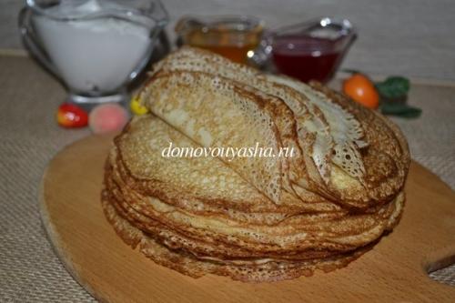 Пышные блины на кефире с кипятком. Блины на кефире с кипятком — ажурные