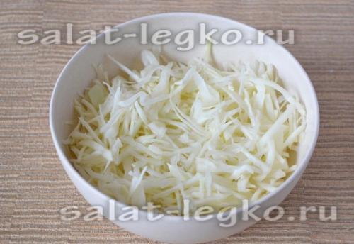 Салат из капусты, как в садике. Салат из капусты с морковью как в столовой