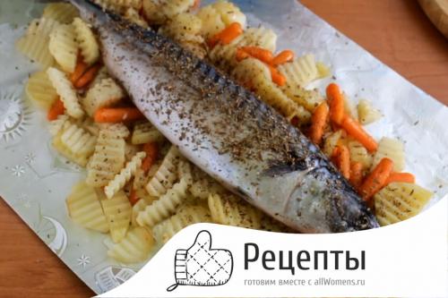 Скумбрия в томате с овощами в духовке. Простой рецепт скумбрии в духовке с овощами