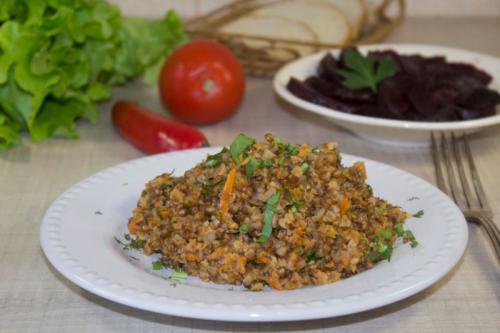 Гречка по-купечески с говядиной в мультиварке. Гречка по-купечески в мультиварке с фаршем