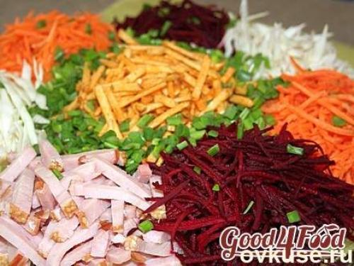 Салат Радуга с редькой. Салат " радуга " (варианты)