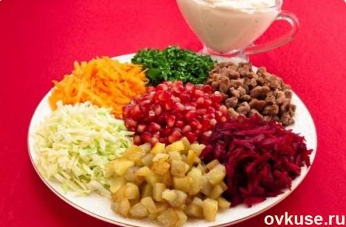 Салат радуга с редькой. Салат " радуга " (варианты)