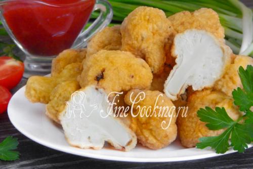 Как пожарить цветную капусту в кляре рецепты. Цветная капуста в кляре