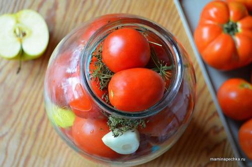 Квашеные помидоры на зиму в банках с горчицей под закатку. Пошаговый фото-рецепт приготовления: