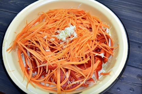 Капуста провансаль быстрого приготовления рецепт с болгарским перцем. Маринованная капуста Провансаль быстрого приготовления (с болгарским перцем)